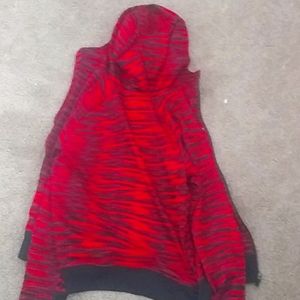 Youth red stripe sweatshirt